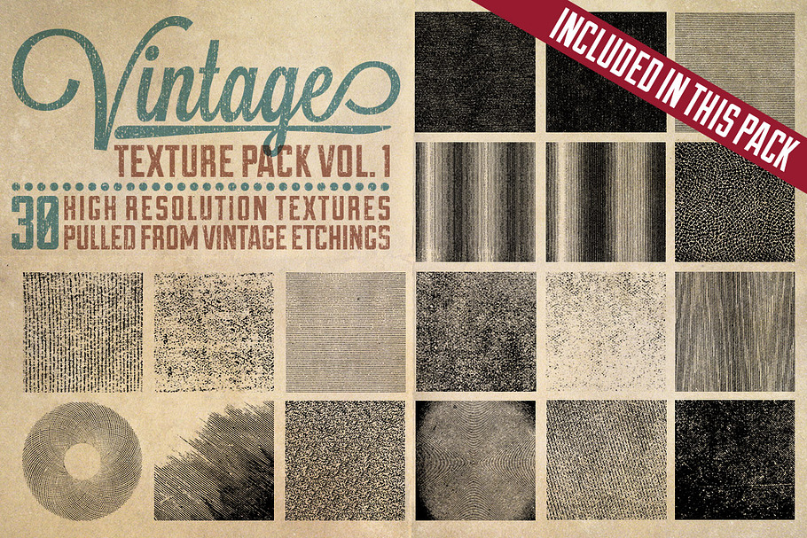 Vintage Texture Bundle in Textures - product preview 8