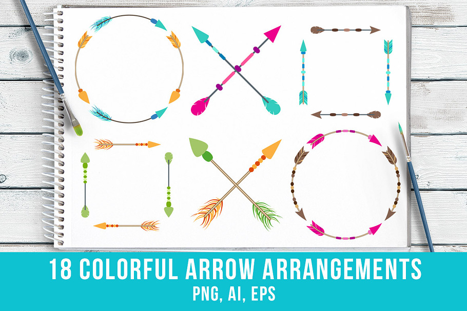 18 Colorful Arrow Arrangements