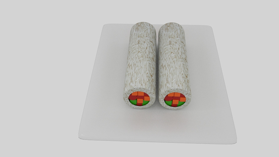  Cylinder Sushi  in Food - product preview 1