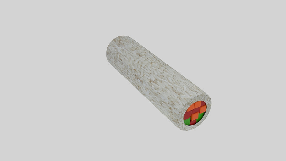  Cylinder Sushi  in Food - product preview 3
