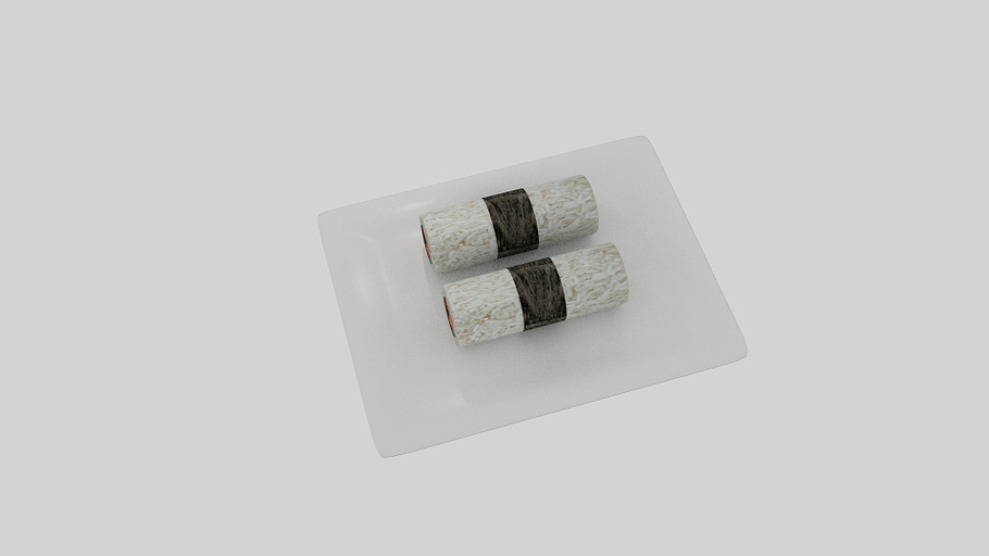 Cylinder Sushi Nori Strip in Food - product preview 1