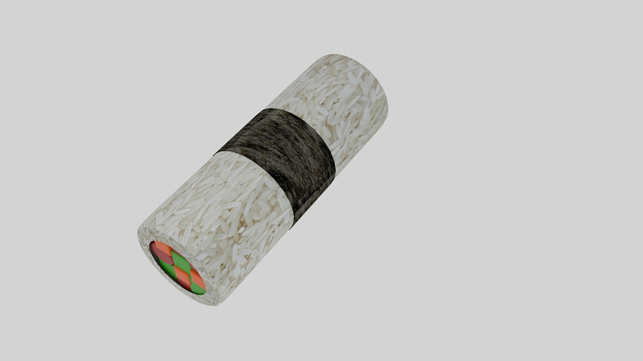 Cylinder Sushi Nori Strip in Food - product preview 2