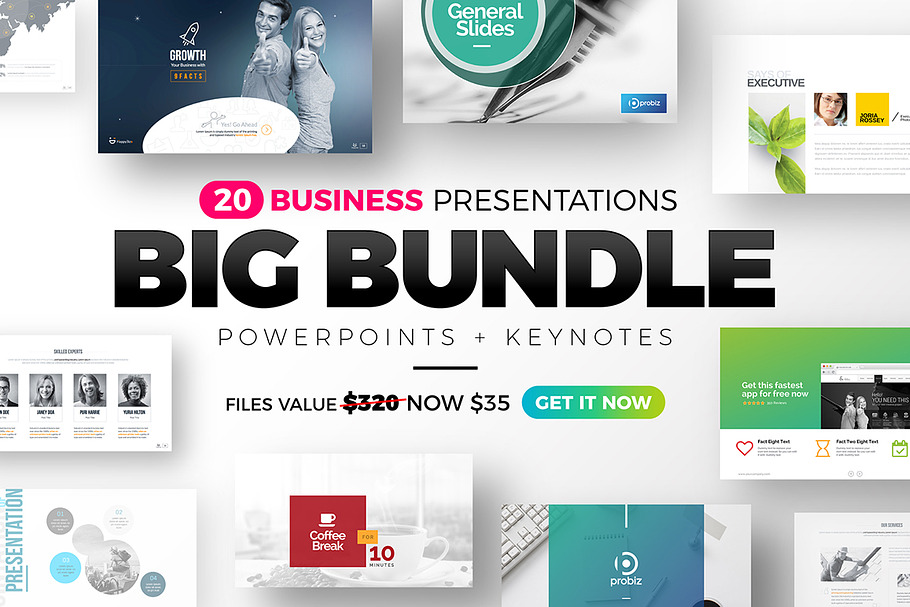 Business Presentation Big Bundle in Presentation Templates - product preview 8