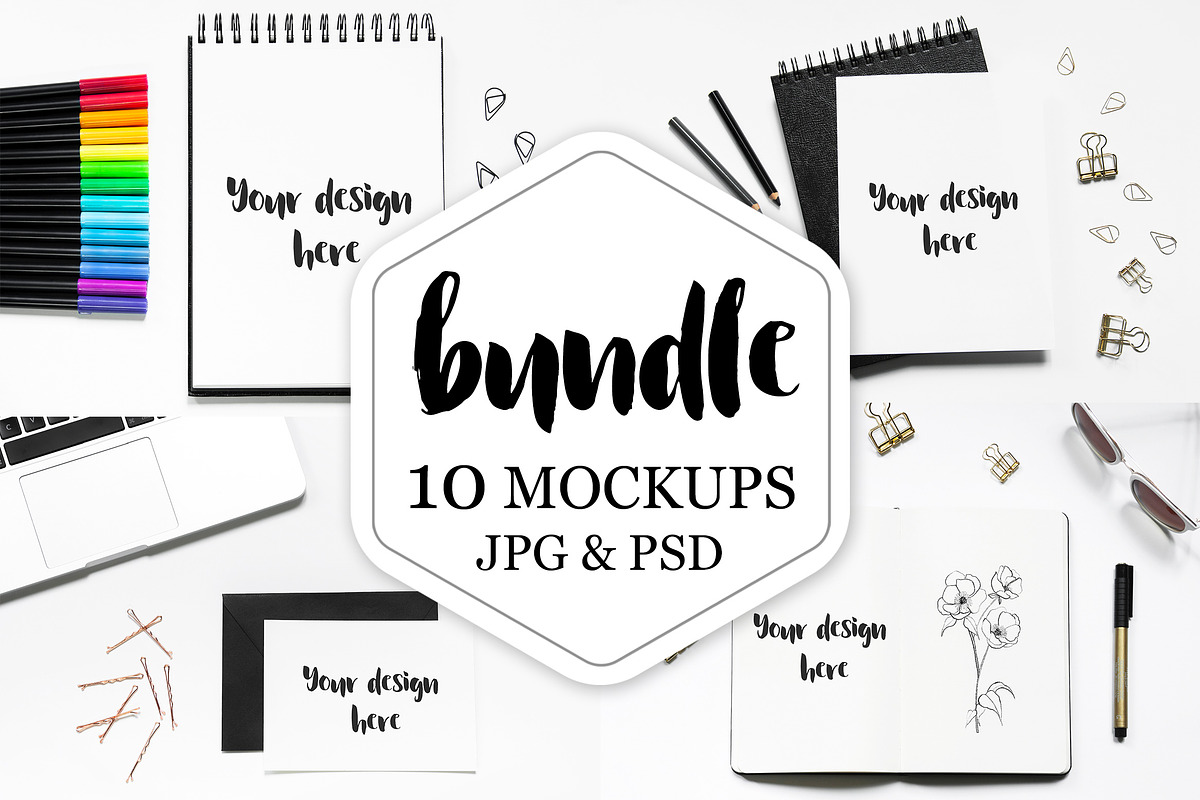 Sketchbook Mockups in Print Mockups - product preview 8