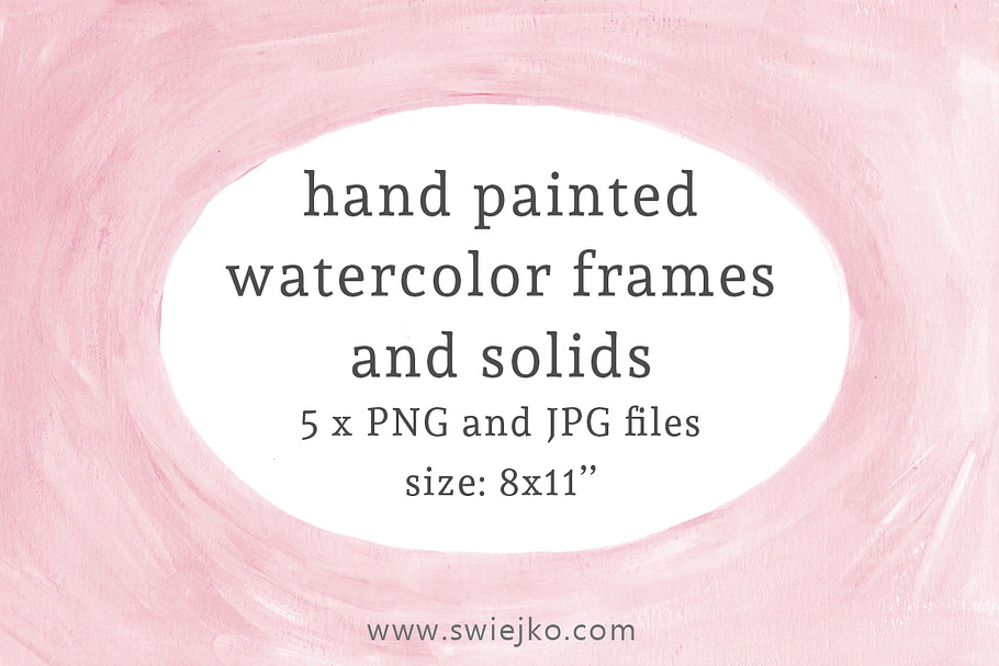 Watercolor Frames and Solids