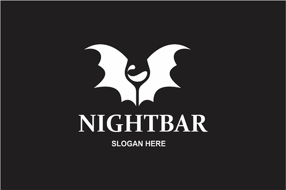 Bat Bar Logo in Logo Templates - product preview 2