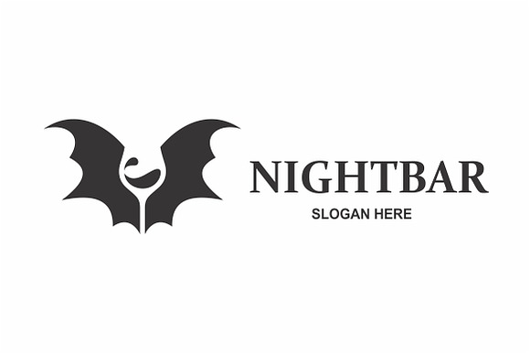 Bat Bar Logo in Logo Templates - product preview 3