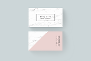 Pink Marble Creative Business Cards
