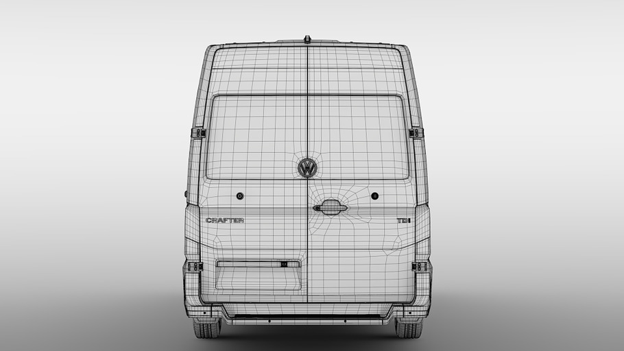 WV Crafter Van L4H2 2017 in Vehicles - product preview 18
