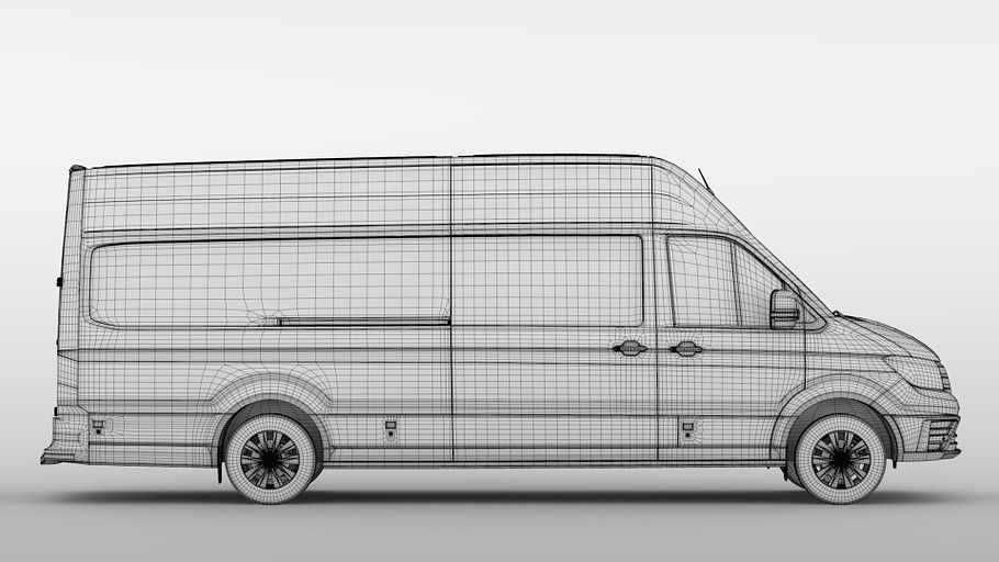 WV Crafter Van L4H3 2017 in Vehicles - product preview 17