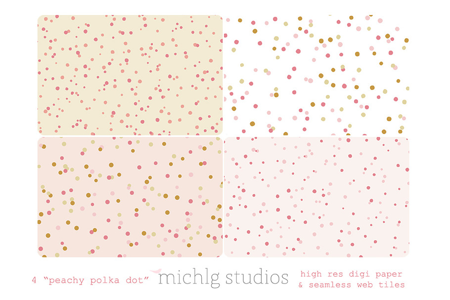 Peach Polka Dot in Patterns - product preview 8