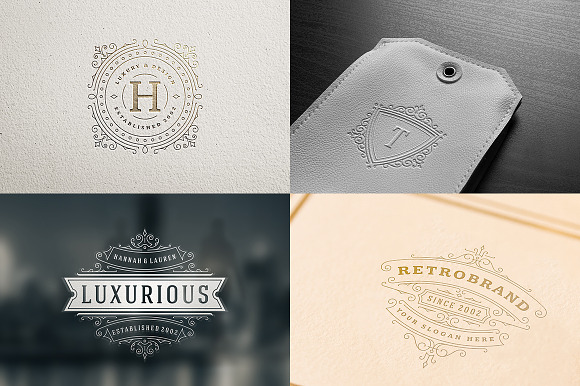 50 ornaments logos & monograms in Logo Templates - product preview 1