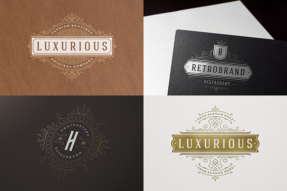 50 ornaments logos & monograms in Logo Templates - product preview 3