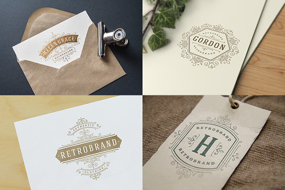 50 ornaments logos & monograms in Logo Templates - product preview 7