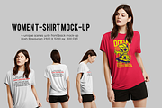 Women T-shirt Mock-up