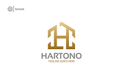 Letter H House Logo