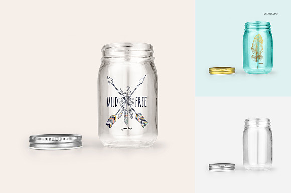 Money Jar Mockup Set in Product Mockups - product preview 2