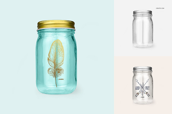 Money Jar Mockup Set in Product Mockups - product preview 3