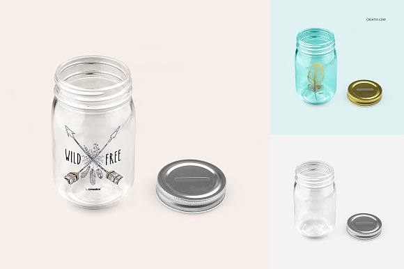 Money Jar Mockup Set in Product Mockups - product preview 4