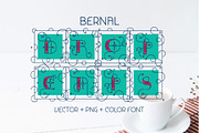 Bernal Drop Caps Color typeface