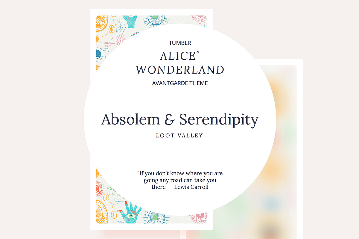 Absolem & Serendipity tumblr theme in Tumblr Themes - product preview 8