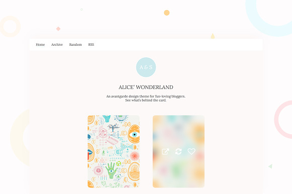 Absolem & Serendipity tumblr theme in Tumblr Themes - product preview 1