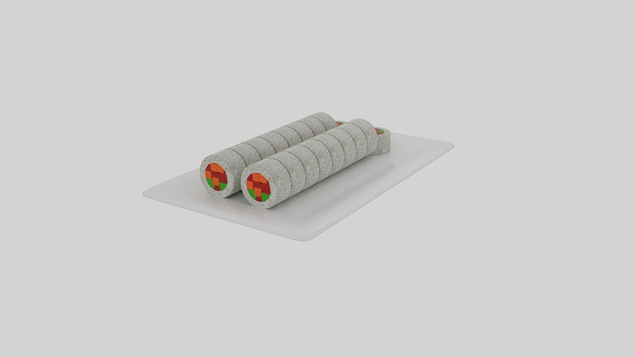  Rice Roll Sushi Sliced  in Food - product preview 4