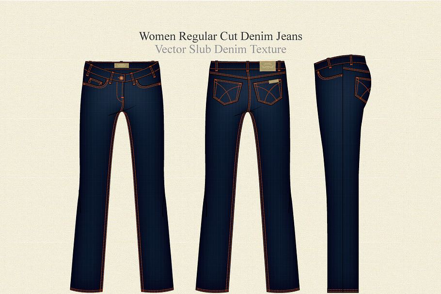 Women Regular Cut Denim Jeans