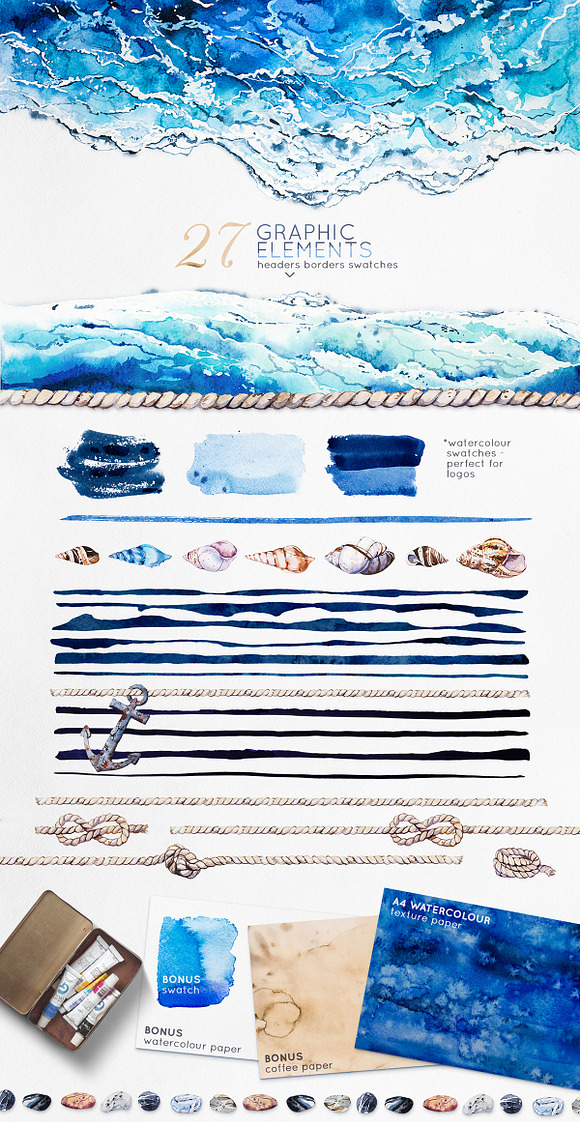 Marine Seaside Nautical set in Objects - product preview 1