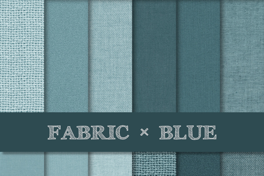 Fabric Texture Backgrounds - Blue
