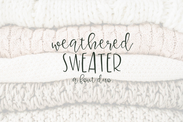Weatherd Sweater - A Font Duo