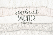 Weatherd Sweater - A Font Duo