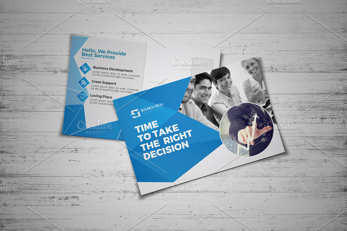 Corporate Postcard in Postcard Templates - product preview 8