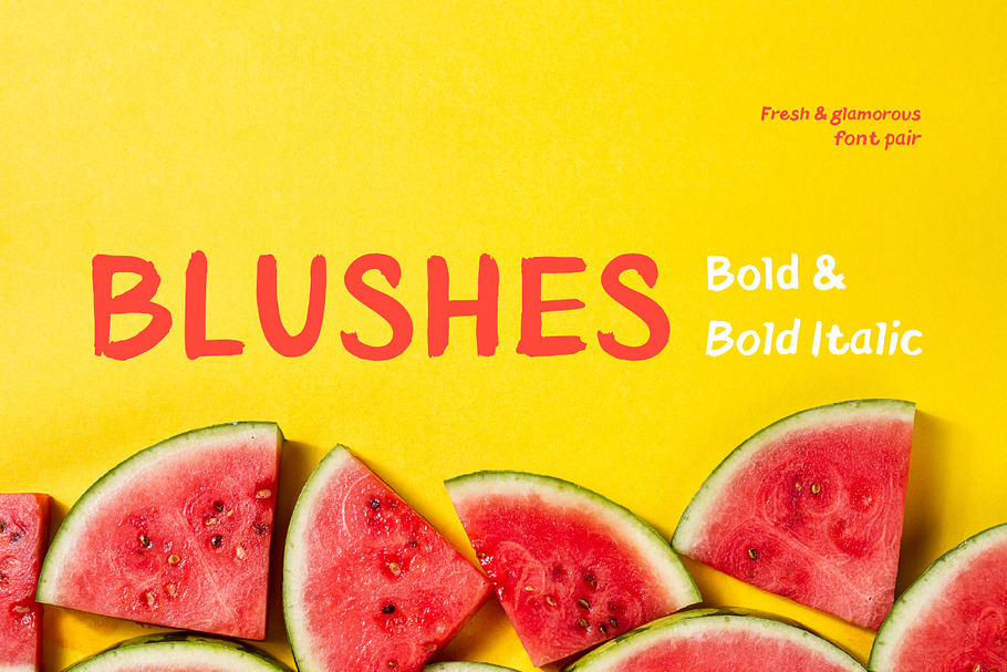 Blushes—Bold & Bold Italic in Display Fonts - product preview 8