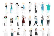 Vector of people with different jobs