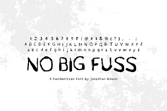 No Big Fuss Hand Lettered Font in Script Fonts - product preview 1
