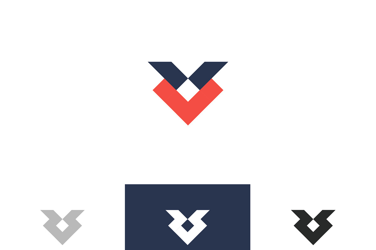 Abstract V Letter Logo in Logo Templates - product preview 8