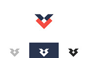 Abstract V Letter Logo