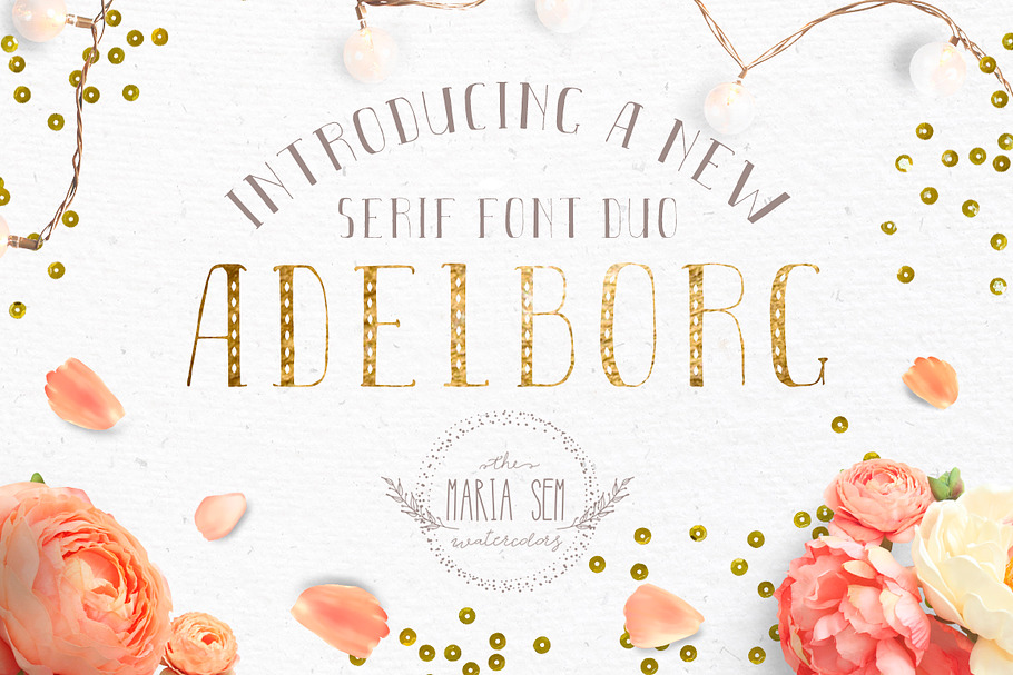 Adelborg font duo in Display Fonts - product preview 8