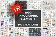 1000 Big Bundle Infographic Element