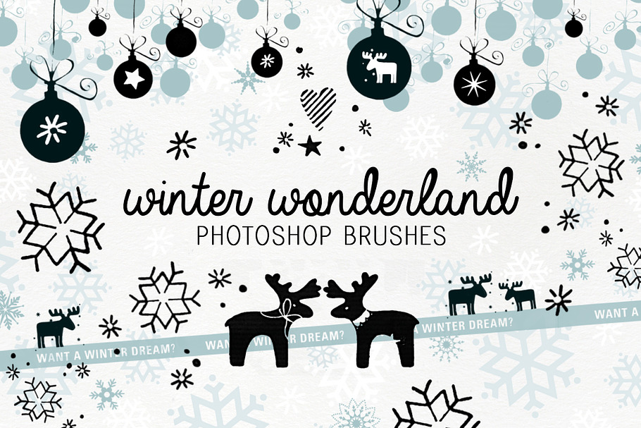 Winter Wonderland photoshop brushes in Photoshop Brushes - product preview 8