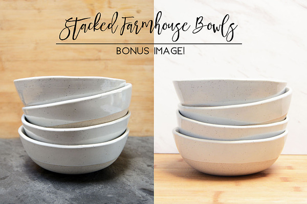 Stacked Farmhouse Bowls