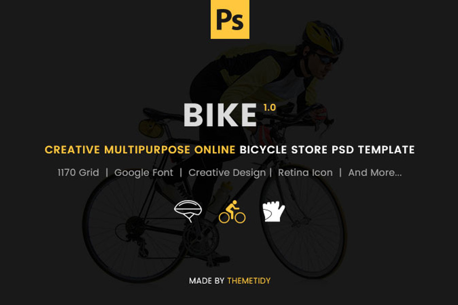 Bike - Bicycle Store PSD Template