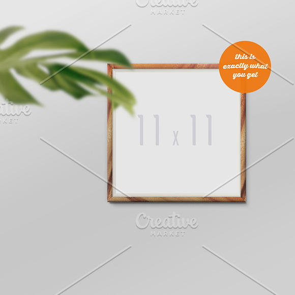 Frame Mockup with a Flower in Print Mockups - product preview 1