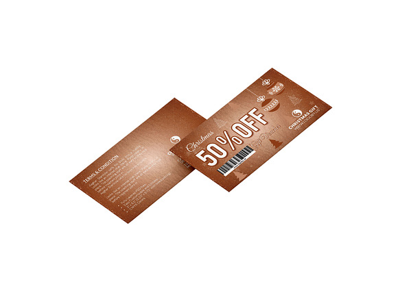 Christmas Gift Voucher in Card Templates - product preview 2