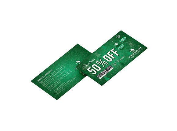 Christmas Gift Voucher in Card Templates - product preview 4