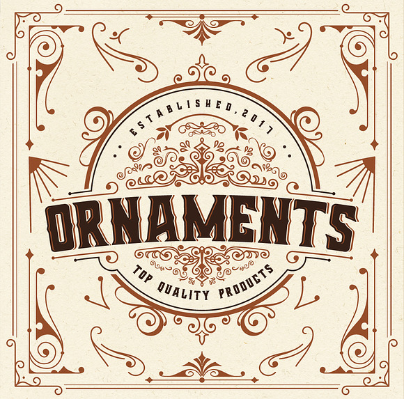 BLackScava + Ornaments + texture in Display Fonts - product preview 3