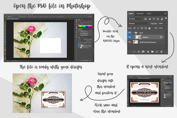 Wedding rustic Mockup in Print Mockups - product preview 3
