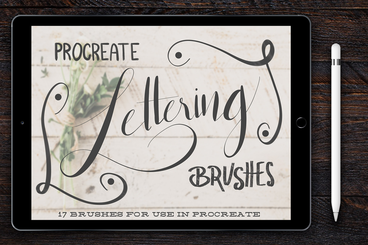 Procreate Lettering Brushes in Photoshop Brushes - product preview 8