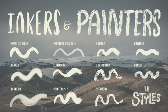Procreate Lettering Brushes in Photoshop Brushes - product preview 3